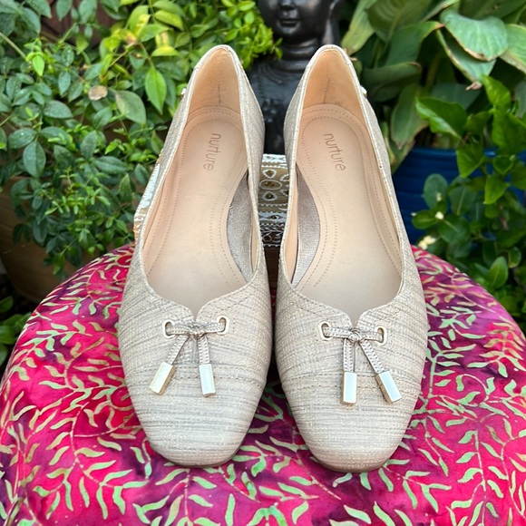 New! Nurture Leather Ballerina Slip-on Flats - Picture 6 of 17